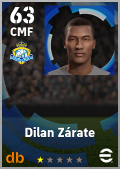 Dilan Zárate — CMF, OVR 63, MAX 63