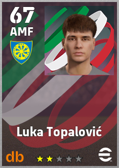 Luka Topalović — AMF, OVR 67, MAX 67