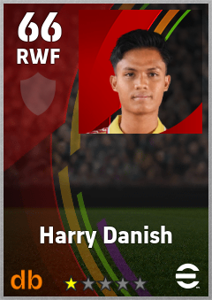 Harry Danish eFootball player card