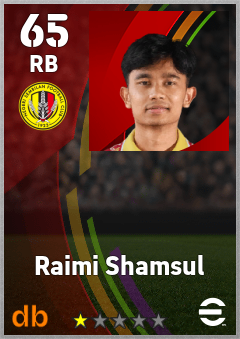 Raimi Shamsul eFootball player card