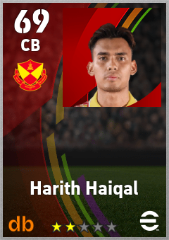 Harith Haiqal eFootball player card