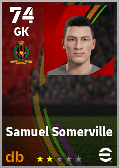 Samuel Somerville — GK, OVR 74, MAX 74