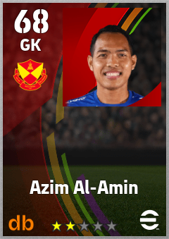 Azim Al-Amin — GK, OVR 68, MAX 68