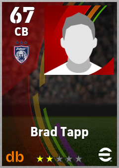 Brad Tapp — CB, OVR 67, MAX 67