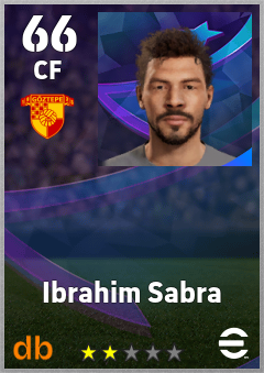 Ibrahim Sabra — CF, OVR 66, MAX 66