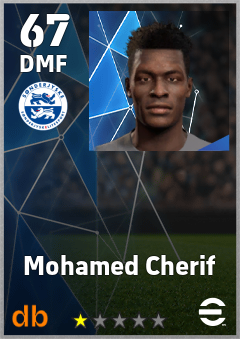 Mohamed Cherif — DMF, OVR 67, MAX 67