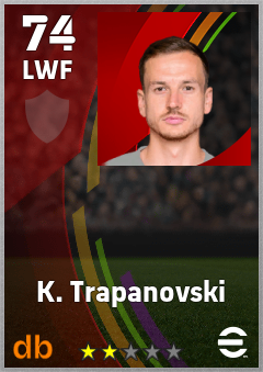 K. Trapanovski — LWF, OVR 74, MAX 74