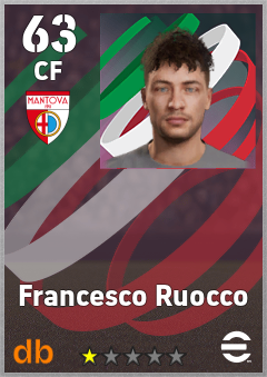 Francesco Ruocco — CF, OVR 63, MAX 63