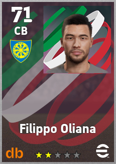 Filippo Oliana — CB, OVR 71, MAX 71