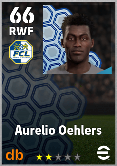 Aurelio Oehlers — RWF, OVR 66, MAX 66