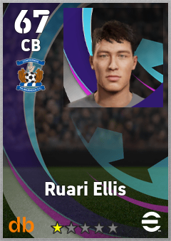 Ruari Ellis — CB, OVR 67, MAX 67
