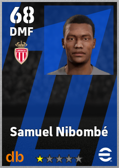 Samuel Nibombé — DMF, OVR 68, MAX 68