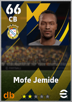 Mofe Jemide — CB, OVR 66, MAX 66