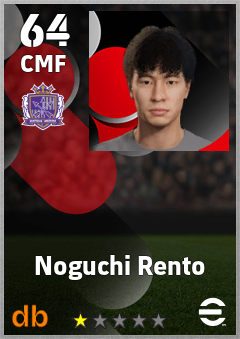 Noguchi Rento — CMF, OVR 64, MAX 64