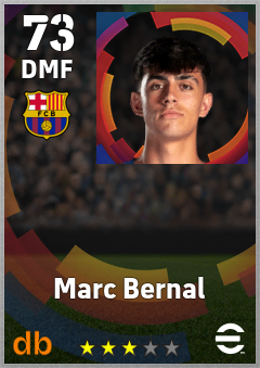 Marc Bernal eFootball player card
