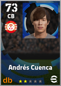 Andrés Cuenca — CB, OVR 73, MAX 73
