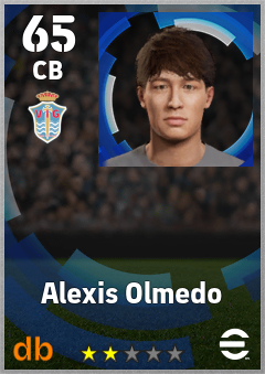 Alexis Olmedo — CB, OVR 65, MAX 65