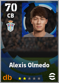Alexis Olmedo — CB, OVR 70, MAX 70
