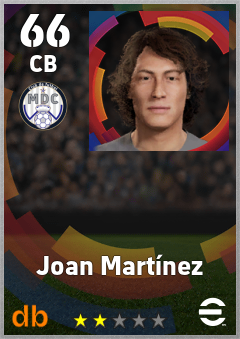 Joan Martínez — CB, OVR 66, MAX 66
