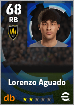 Lorenzo Aguado — RB, OVR 68, MAX 68