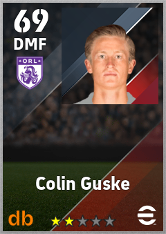 Colin Guske — DMF, OVR 69, MAX 69