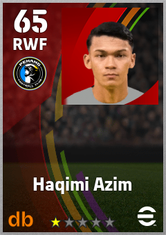 Haqimi Azim — RWF, OVR 65, MAX 65