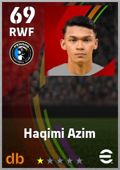 Haqimi Azim — RWF, OVR 69, MAX 69