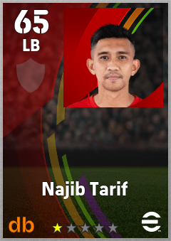 Najib Tarif — LB, OVR 65, MAX 65