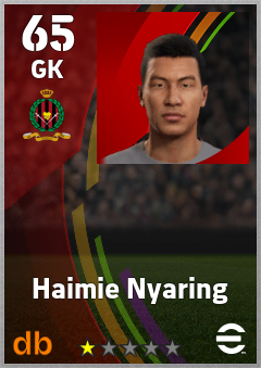 Haimie Nyaring — GK, OVR 65, MAX 65