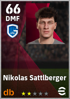 Nikolas Sattlberger — DMF, OVR 66, MAX 66