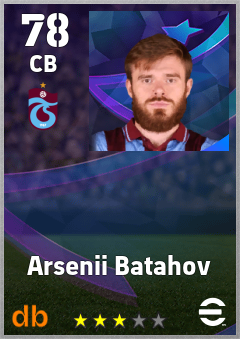 Arsenii Batahov — CB, OVR 78, MAX 78