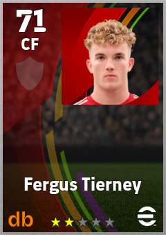 Fergus Tierney eFootball player card