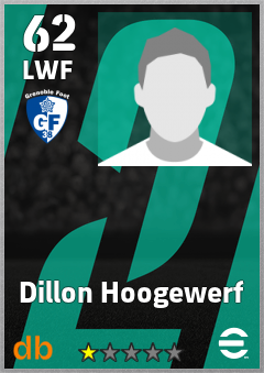 Dillon Hoogewerf — LWF, OVR 62, MAX 62