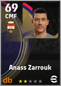 Anass Zarrouk — CMF, OVR 69, MAX 69