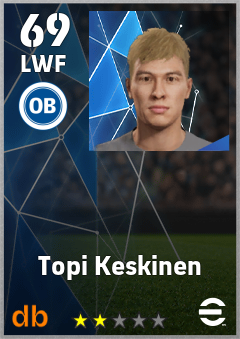 Topi Keskinen — LWF, OVR 69, MAX 69