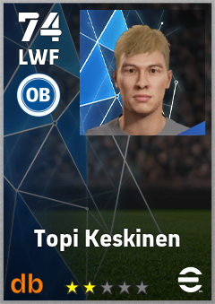 Topi Keskinen eFootball player card