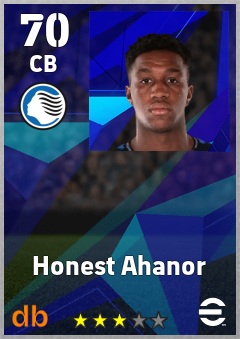 Honest Ahanor eFootball player card