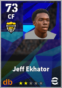 Jeff Ekhator — CF, OVR 73, MAX 73