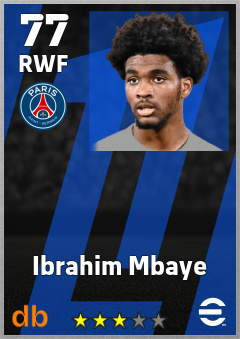 Ibrahim Mbaye — RWF, OVR 77, MAX 77