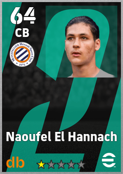 Naoufel El Hannach — CB, OVR 64, MAX 64