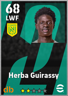 Herba Guirassy — LWF, OVR 68, MAX 68
