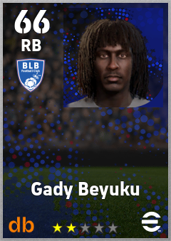 Gady Beyuku eFootball player card