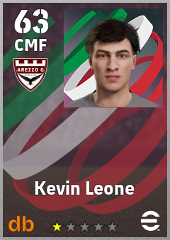 Kevin Leone — CMF, OVR 63, MAX 63