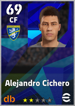 Alejandro Cichero — CF, OVR 69, MAX 69