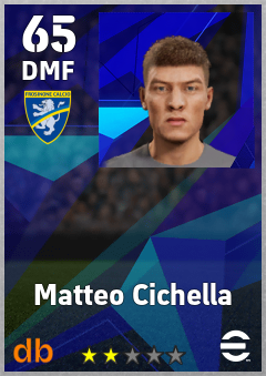 Matteo Cichella — DMF, OVR 65, MAX 65