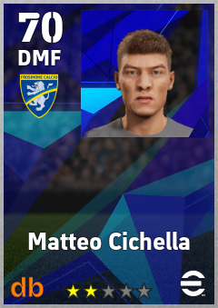 Matteo Cichella — DMF, OVR 70, MAX 70