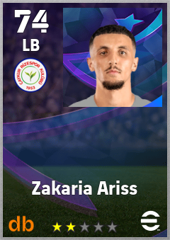 Zakaria Ariss — LB, OVR 74, MAX 74