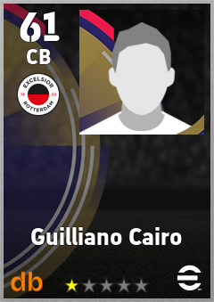 Guilliano Cairo — CB, OVR 61, MAX 61