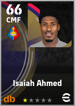 Isaiah Ahmed — CMF, OVR 66, MAX 66