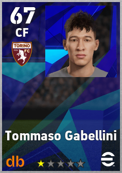 Tommaso Gabellini — CF, OVR 67, MAX 67